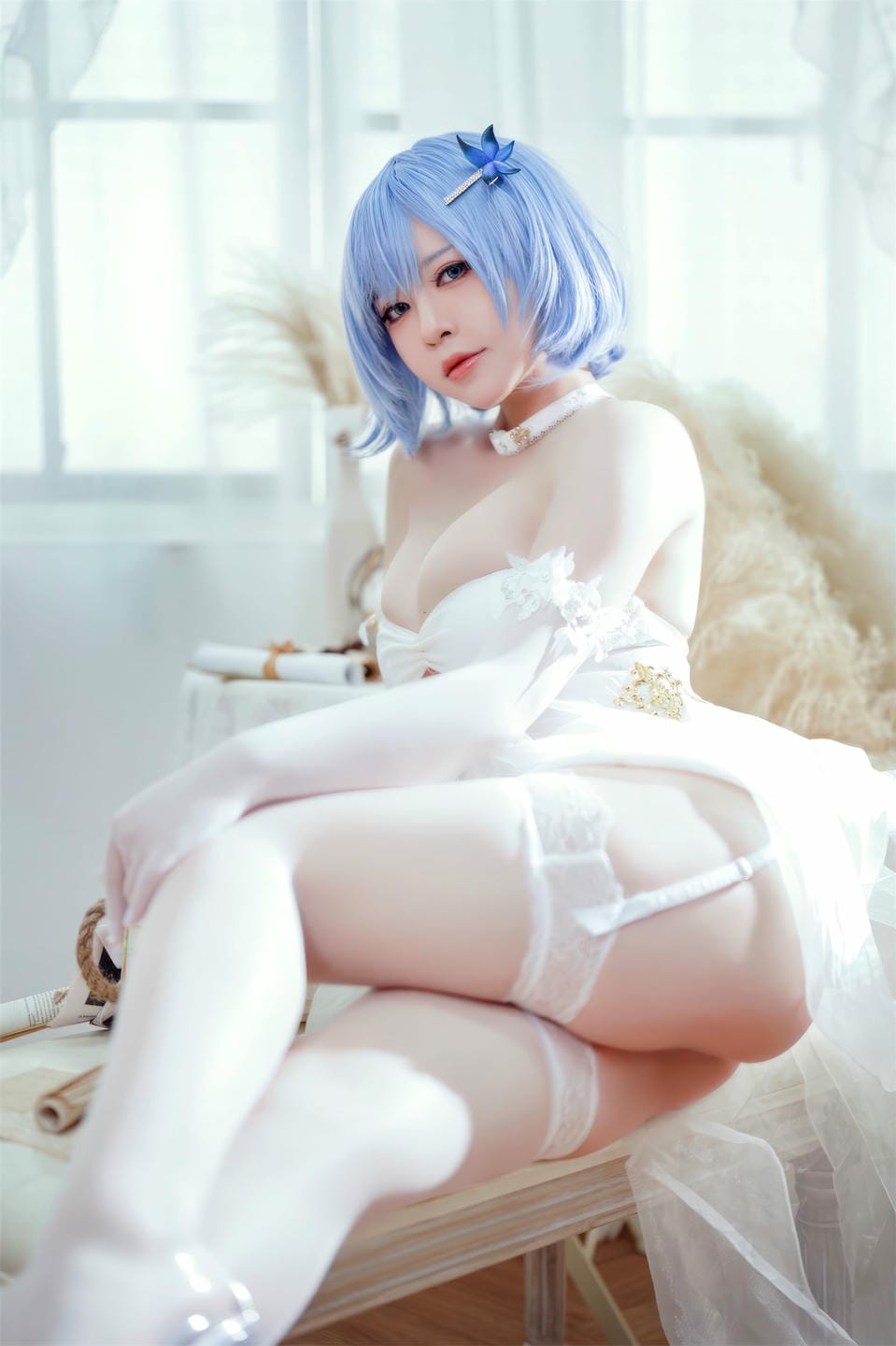 半半子 - 碧蓝航线 恰巴耶夫 白骑兵的旋律 礼服 [64P2V-306M] 1 (34).jpg